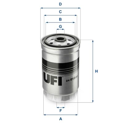 2401200 UFI Топливный фильтр