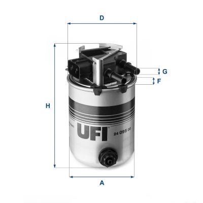 2409500 UFI Топливный фильтр