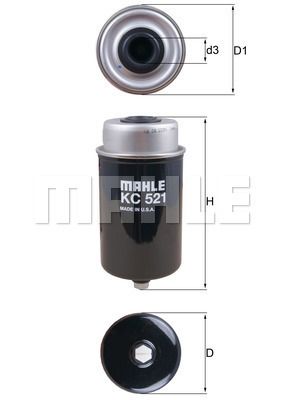 KC521 KNECHT Топливный фильтр
