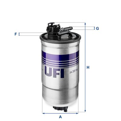 2439100 UFI Топливный фильтр