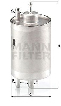 WK7201 MANN-FILTER Топливный фильтр