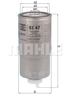 KC47 KNECHT Топливный фильтр
