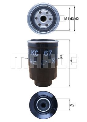 KC67 KNECHT Топливный фильтр