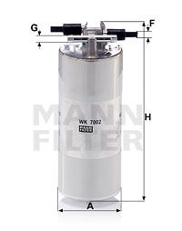 WK7002 MANN-FILTER Топливный фильтр