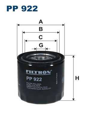 PP922 FILTRON Топливный фильтр