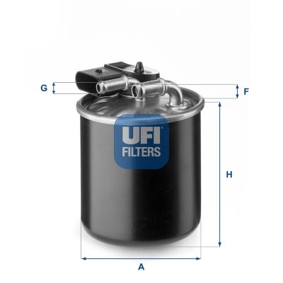 2415000 UFI Топливный фильтр