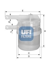 3102000 UFI Топливный фильтр