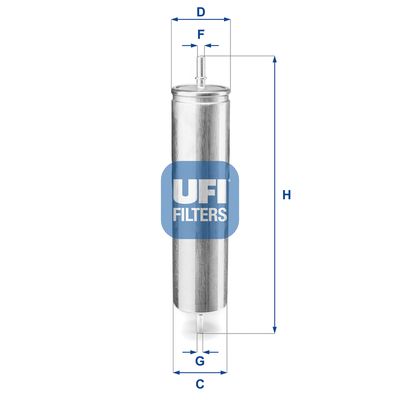 3192500 UFI Топливный фильтр