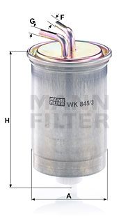 WK8453 MANN-FILTER Топливный фильтр