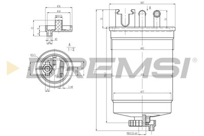 FE1311 BREMSI Топливный фильтр