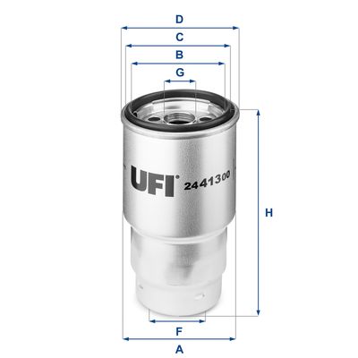 2441300 UFI Топливный фильтр