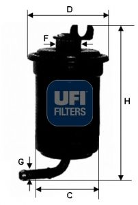 3169500 UFI Топливный фильтр
