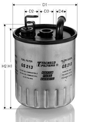 GS213 TECNECO FILTERS Топливный фильтр