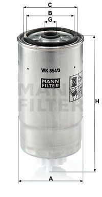 WK8543 MANN-FILTER Топливный фильтр