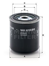 WK81580 MANN-FILTER Топливный фильтр