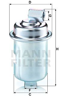 WK61444 MANN-FILTER Топливный фильтр