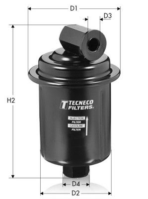IN8864 TECNECO FILTERS Топливный фильтр