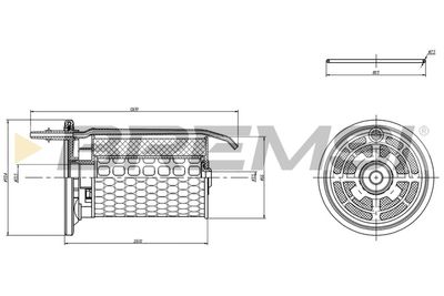 FE0364 BREMSI Топливный фильтр