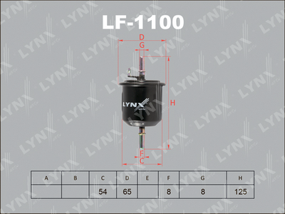 LF1100 LYNXauto Топливный фильтр