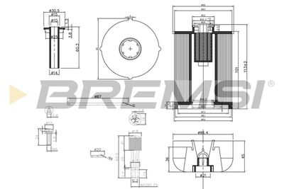 FE0337 BREMSI Топливный фильтр