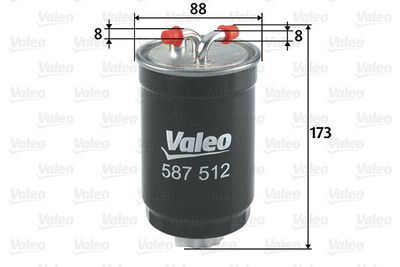 587512 VALEO Топливный фильтр
