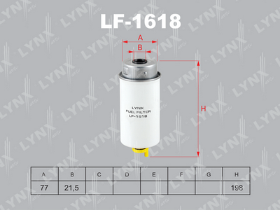 LF1618 LYNXauto Топливный фильтр