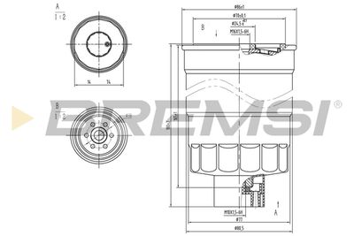 FE0789 BREMSI Топливный фильтр