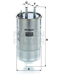 WK85321 MANN-FILTER Топливный фильтр