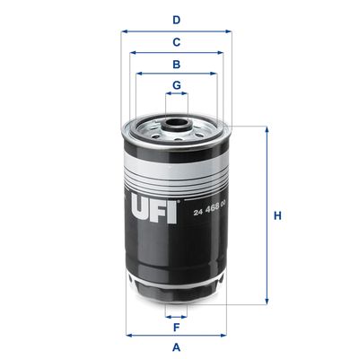 2446800 UFI Топливный фильтр
