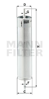 WK522 MANN-FILTER Топливный фильтр