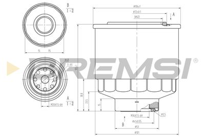 FE2475 BREMSI Топливный фильтр