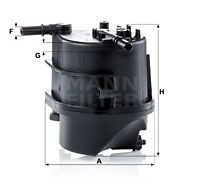WK939 MANN-FILTER Топливный фильтр