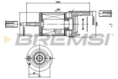 FE1018 BREMSI Топливный фильтр