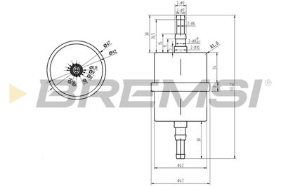 FE0035 BREMSI Топливный фильтр