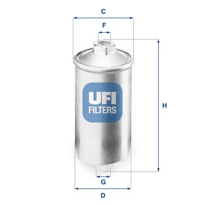 3150400 UFI Топливный фильтр