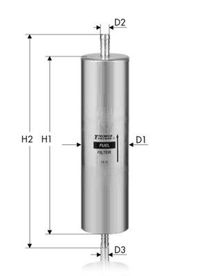 GS1195 TECNECO FILTERS Топливный фильтр