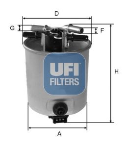 5539300 UFI Топливный фильтр