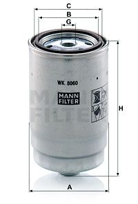 WK8060z MANN-FILTER Топливный фильтр