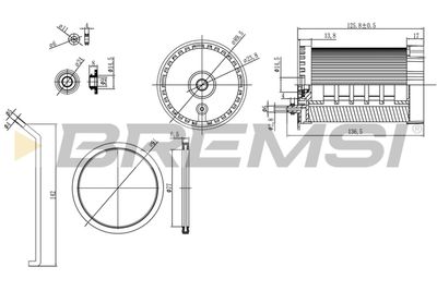 FE0803 BREMSI Топливный фильтр