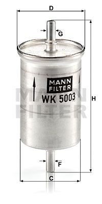 WK5003 MANN-FILTER Топливный фильтр