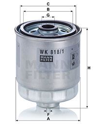 WK8181 MANN-FILTER Топливный фильтр