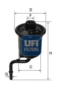 3191400 UFI Топливный фильтр
