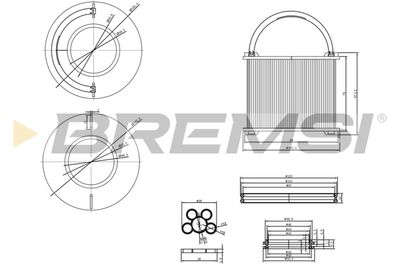 FE0762 BREMSI Топливный фильтр