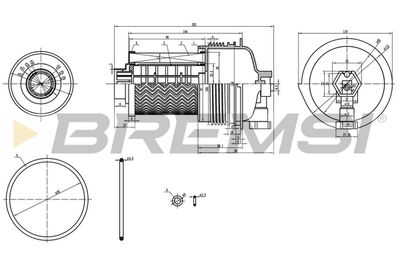 FE0804 BREMSI Топливный фильтр