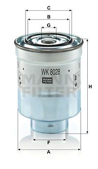WK8028z MANN-FILTER Топливный фильтр