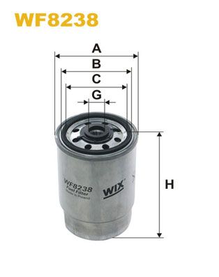 WF8238 WIX FILTERS Топливный фильтр