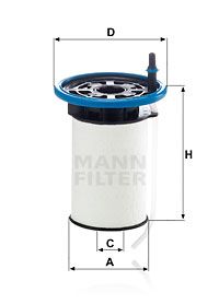 PU7005 MANN-FILTER Топливный фильтр