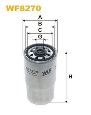 WF8270 WIX FILTERS Топливный фильтр