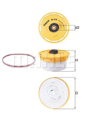 KX479D KNECHT Топливный фильтр