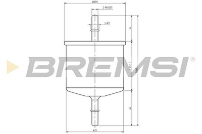 FE1887 BREMSI Топливный фильтр